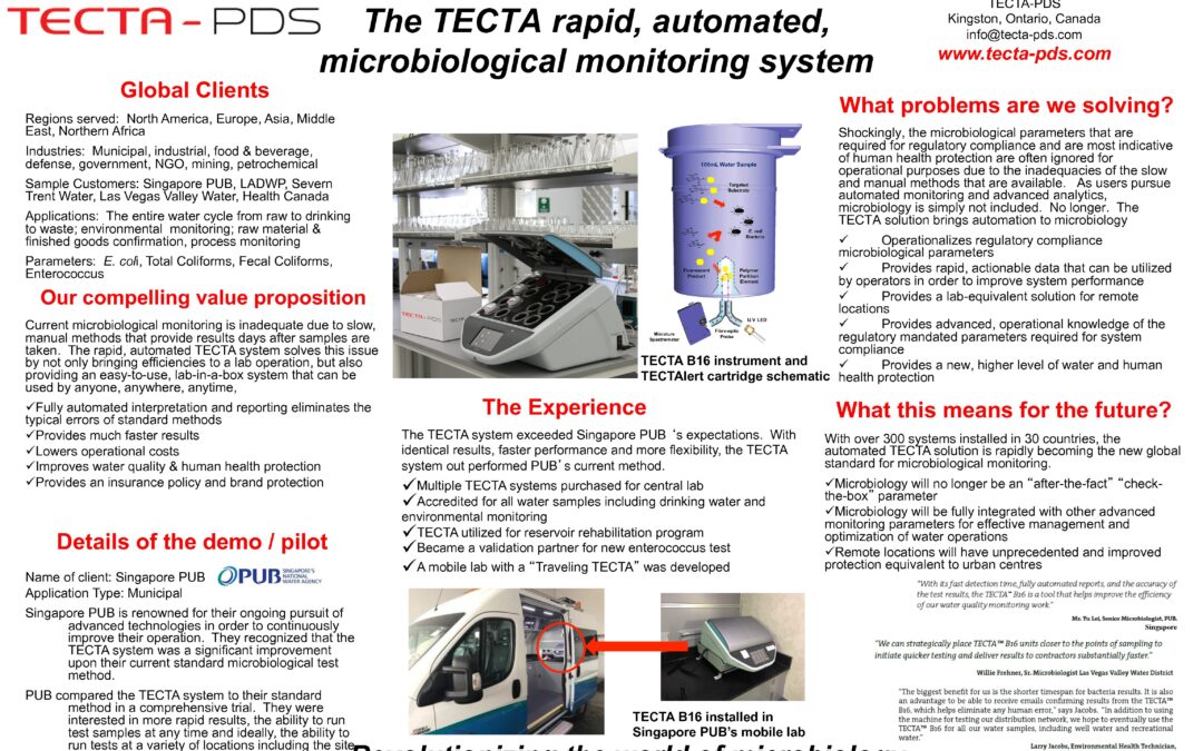 TECTA-PDS – Case Study BlueTech Forum 2018 Innovation Showcase